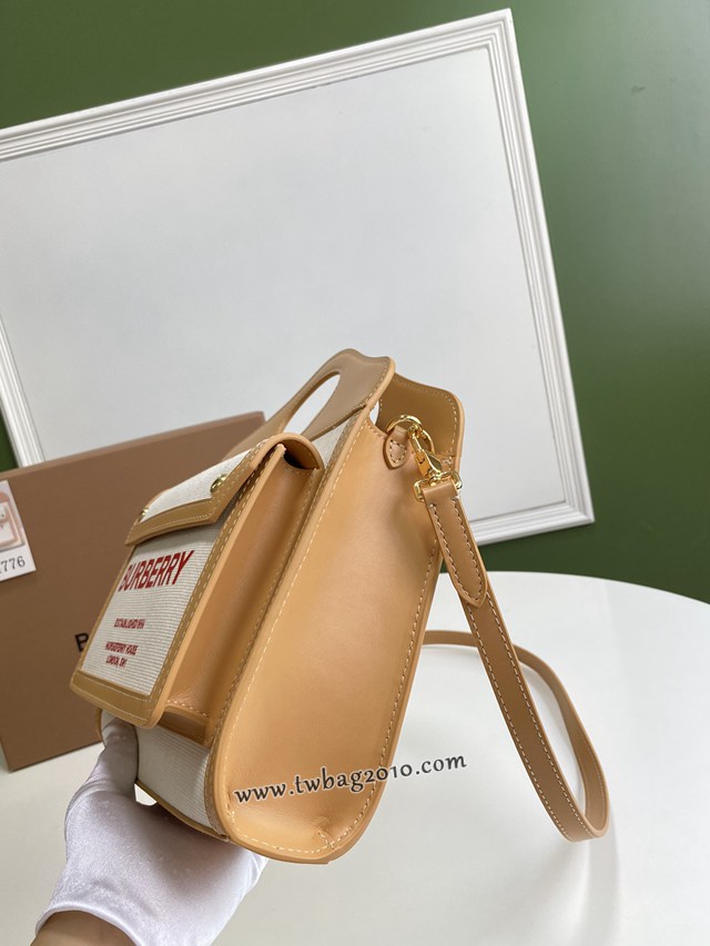 Burberry專門店新款小號撲克包 巴寶莉帆布托特包手提肩背女包 yxb1093